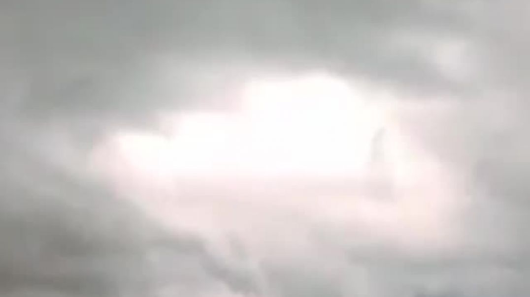 Man walking in clouds?